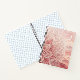 Cuaderno Bloc de notas Boho Moon Mandala