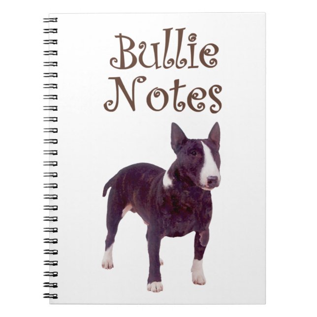 Cuaderno Bloc de notas Bull Terrier (Frente)