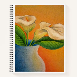 Cuaderno bloc de notas Calla Lilies