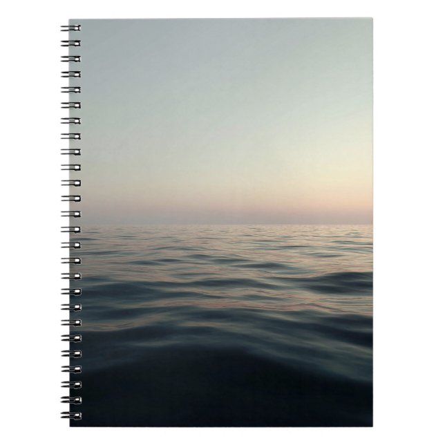 Cuaderno Bloc de notas Calm Ocean Sunset Horizon (Frente)