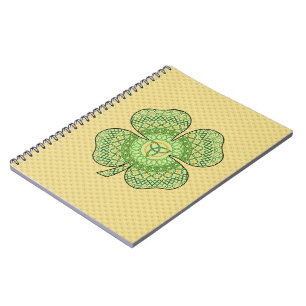 Cuaderno Bloc de notas Celtic Shamrock