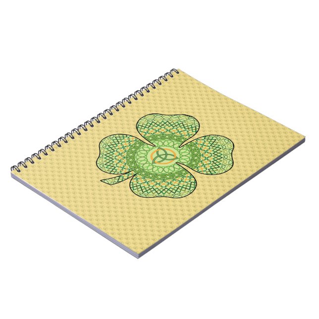 Cuaderno Bloc de notas Celtic Shamrock (Lado Izquierdo)