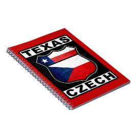 Cuaderno Bloc de notas checo-americano de Texas