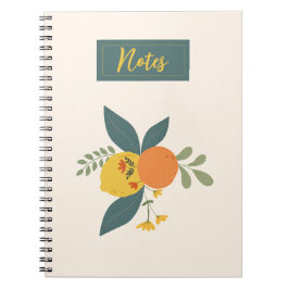 Cuaderno Bloc de notas Citrus Garden
