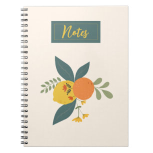 Cuaderno Bloc de notas Citrus Garden