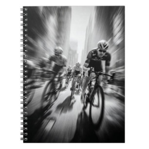 Cuaderno Bloc de notas City Street Bicycle Race