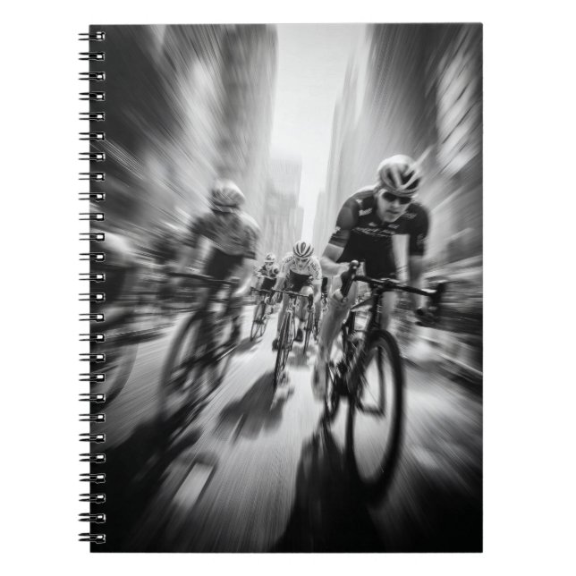 Cuaderno Bloc de notas City Street Bicycle Race (Frente)