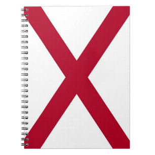 Cuaderno Bloc de notas con bandera de Alabama