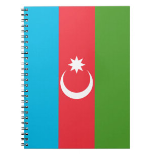 Cuaderno Bloc de notas con bandera de Azerbaiyán