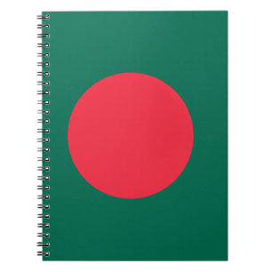 Cuaderno Bloc de notas con bandera de Bangladesh