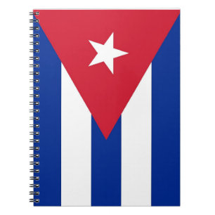 Cuaderno Bloc de notas con bandera de Cuba