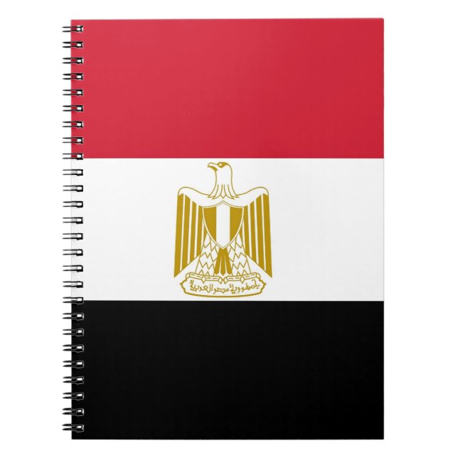Cuaderno Bloc de notas con bandera de Egipto (Frente)