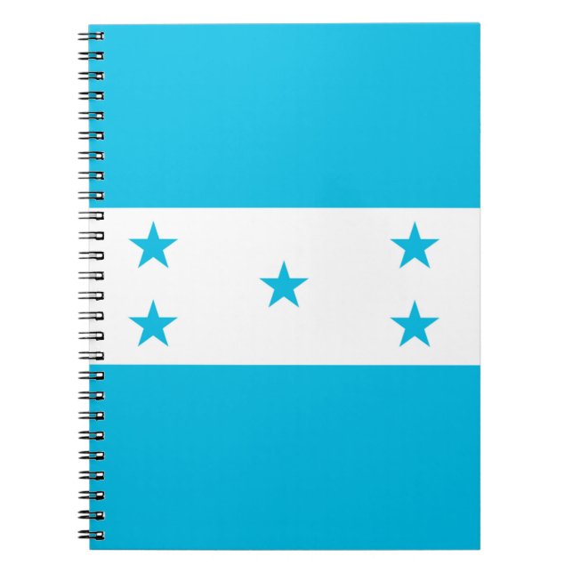 Cuaderno Bloc de notas con bandera de Honduras (Frente)