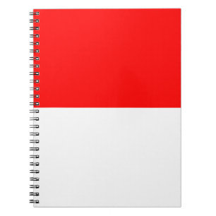 Cuaderno Bloc de notas con bandera de Indonesia