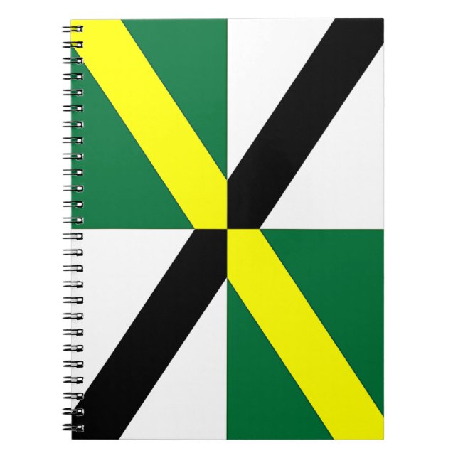 Cuaderno Bloc de notas con bandera de la ciudad de Monterre (Frente)