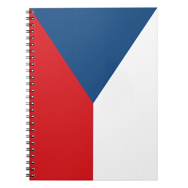 Cuaderno Bloc de notas con bandera de la República Checa (Frente)