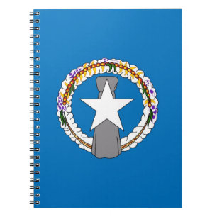 Cuaderno Bloc de notas con bandera de las Islas Marianas de
