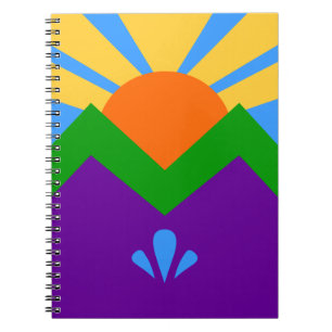 Cuaderno Bloc de notas con bandera de Manitou Springs, Colo