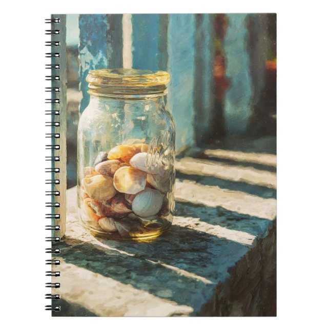 Cuaderno Bloc de notas con barra de memoria costera (Frente)