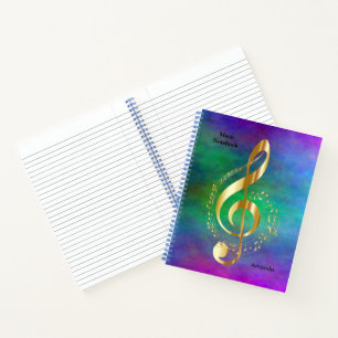 Cuaderno Bloc de notas con diseño Treble Clef