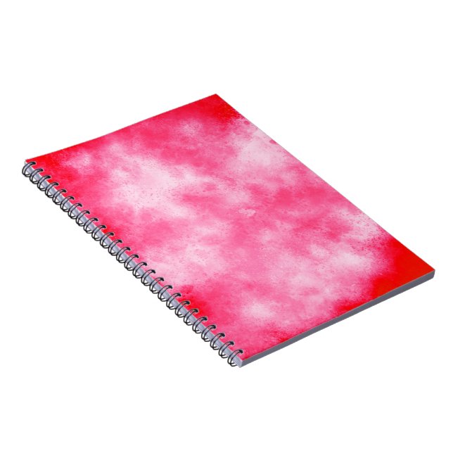 Cuaderno Bloc de notas con efecto de nube rosa (Lado Derecho)