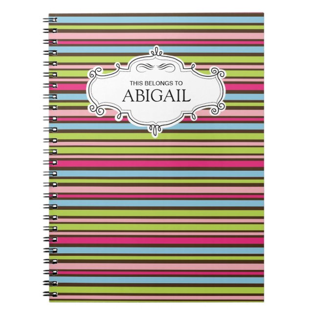 Cuaderno Bloc de notas con espiral personalizado (Frente)