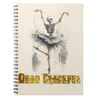 Cuaderno Bloc de notas con esqueletos bailando