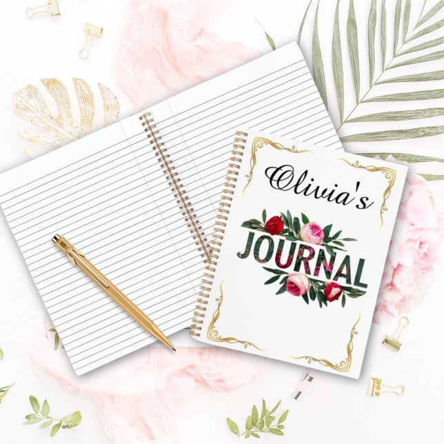 Cuaderno Bloc de notas con estilo floral elegante estilo Le (Subido por el creador)