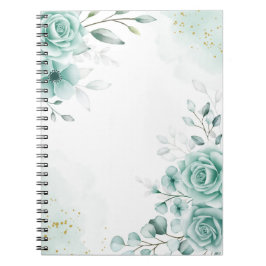 Cuaderno Bloc de notas con flores