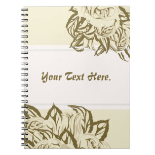 Cuaderno Bloc de notas con flores
