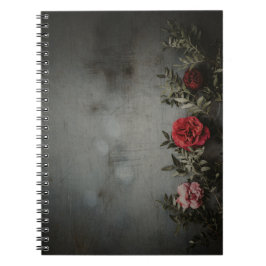 Cuaderno Bloc de notas con flores
