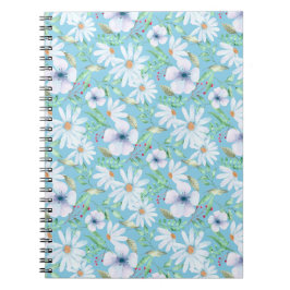 Cuaderno Bloc de notas con flores