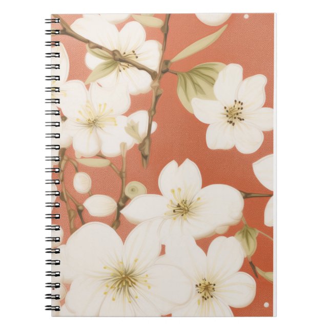 Cuaderno "Bloc de notas con flores" (Frente)