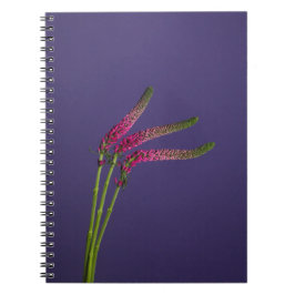 Cuaderno Bloc de notas con flores rosadas