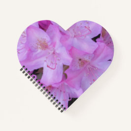 Cuaderno Bloc de notas con flores rosadas vibrantes
