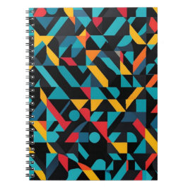 Cuaderno Bloc de notas con formas de abstracto geométrico n
