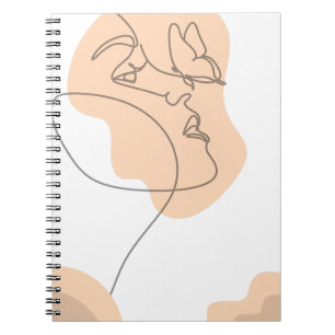 Cuaderno Bloc de notas con fotos espirales de resumen de cr