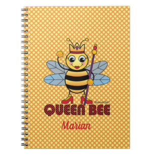 Cuaderno Bloc de notas con lino en espiral de Queen Bee