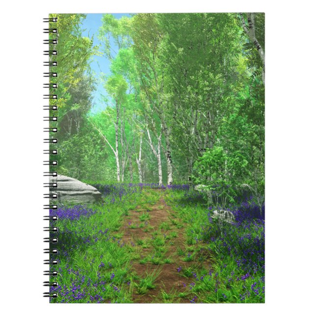 Cuaderno Bloc de notas con luz azul (Frente)