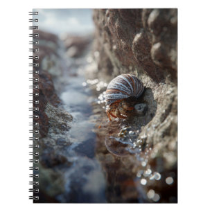 Cuaderno Bloc de notas con marea de cangrejo Hermit