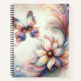 Cuaderno Bloc de notas con mariposa encantada