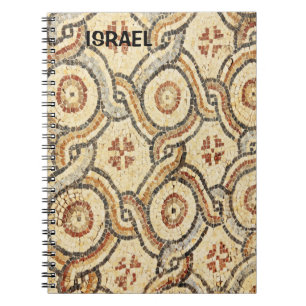 Cuaderno Bloc de notas con mosaico de Israel