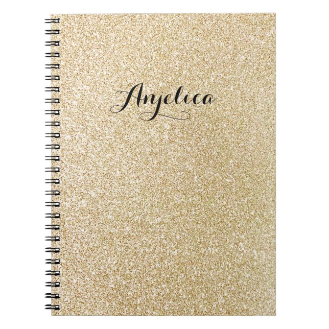 Cuaderno Bloc de notas con nombre de guión de Personalizado (Frente)