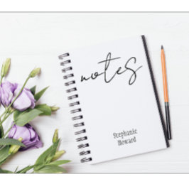 Cuaderno Bloc de notas con nombre personalizado