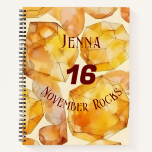 Cuaderno Bloc de notas con nombre personalizado de aniversa