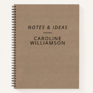Cuaderno Bloc de notas con nombre personalizado de estilo K