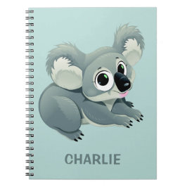 Cuaderno bloc de notas con nombre personalizado de Koala