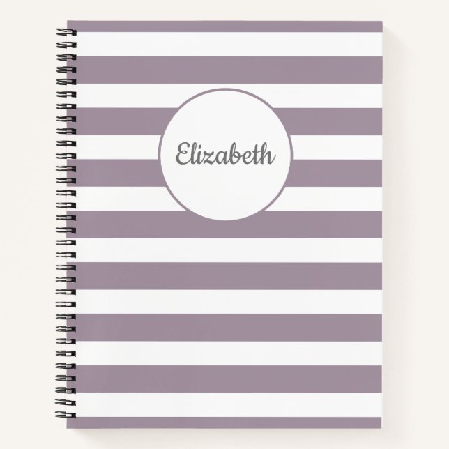 Cuaderno Bloc de notas con nombre rayado (Anverso)