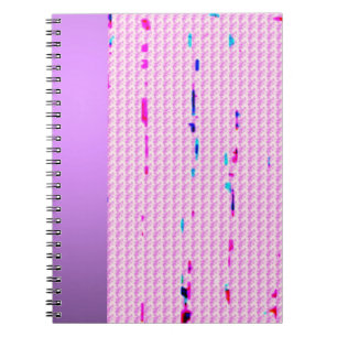 Cuaderno Bloc de notas con salpicaduras de color rosa múlti
