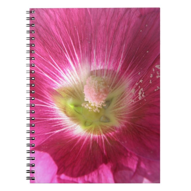 Cuaderno Bloc de notas con tinta profunda Hollyhock (Frente)